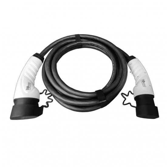 Mode 3 Tethered EV Charging Cable Type 2 IEC 62196-2 Female Three Phase 16  Amp 11Kw 5 meter - JTCCM3T23P1A05-1